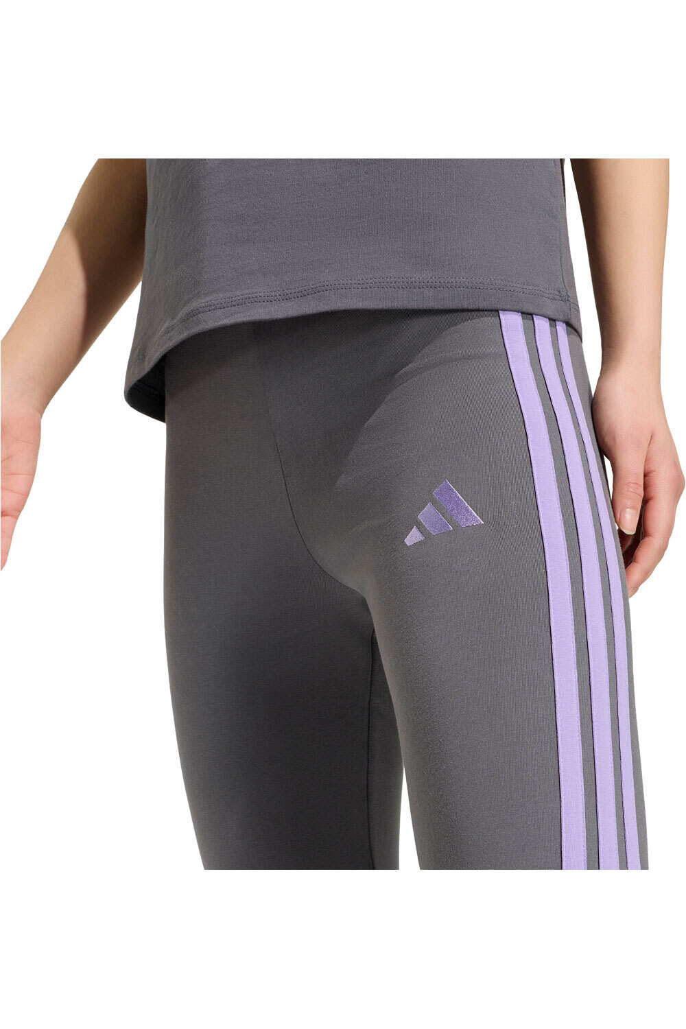 adidas pantalón mujer Mallas Essentials Cotton 3 bandas 03