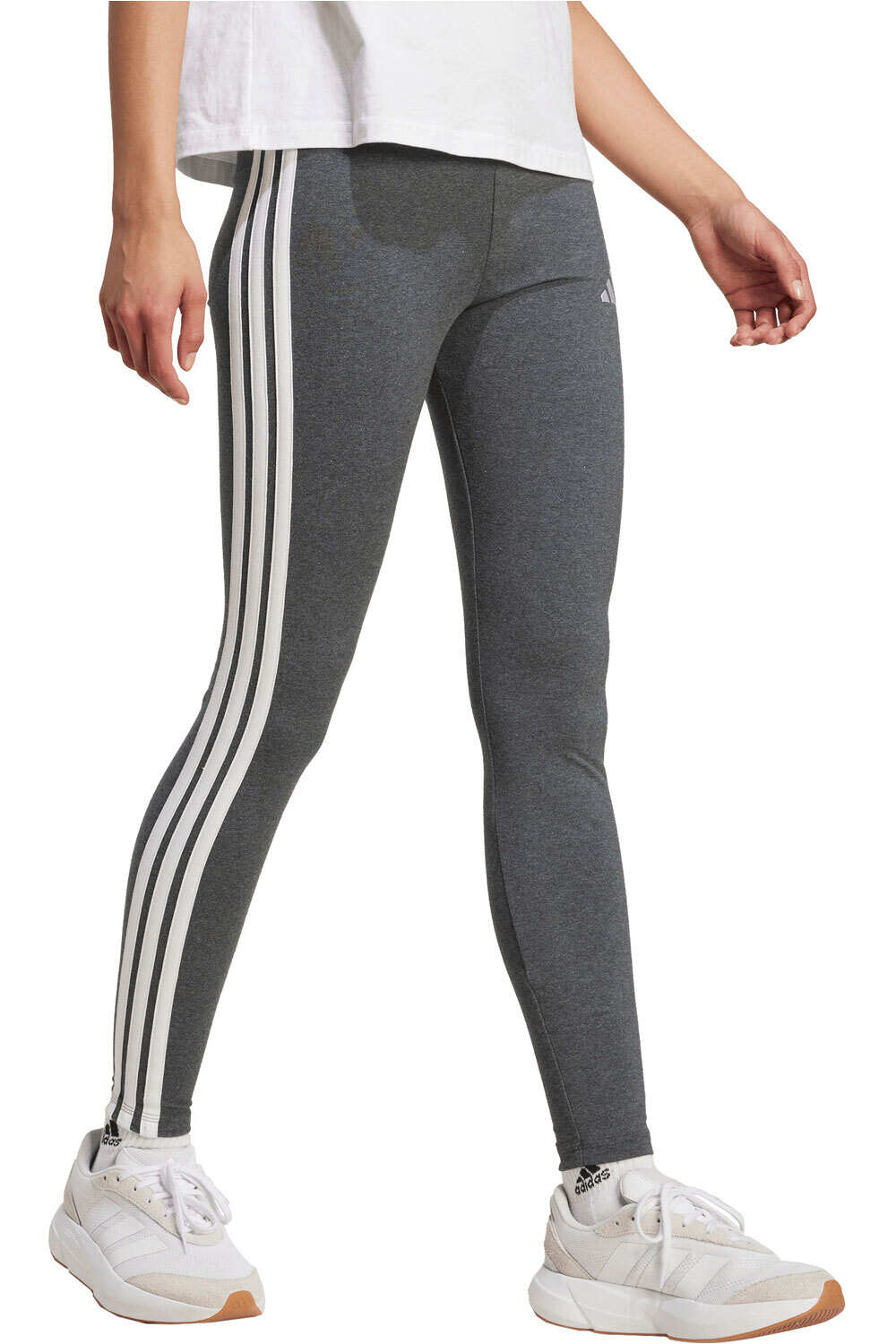 adidas pantalón mujer MALLAS ESSENTIALS COTTON 3 BANDAS vista detalle