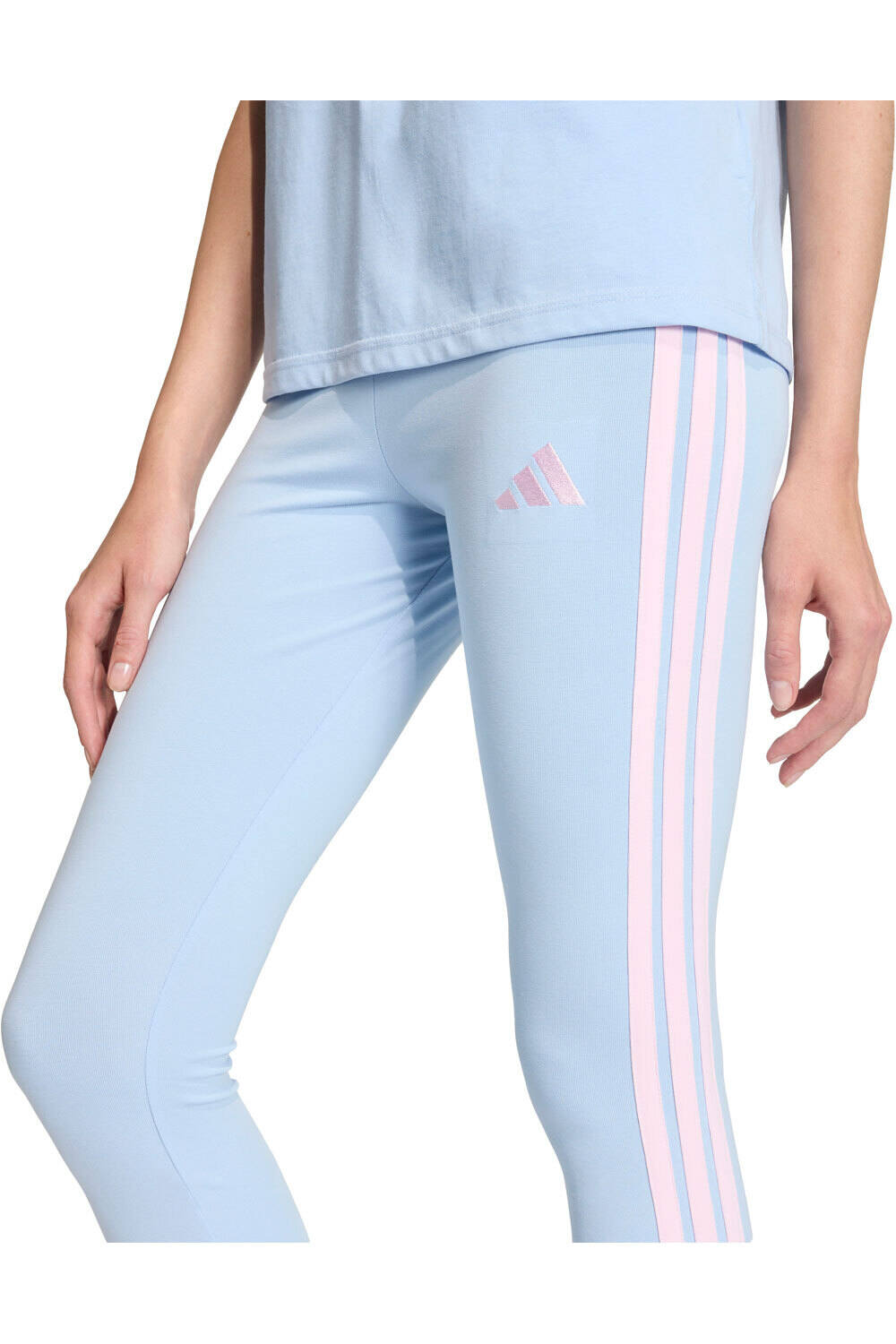 adidas pantalón mujer MALLAS ESSENTIALS COTTON 3 BANDAS vista detalle