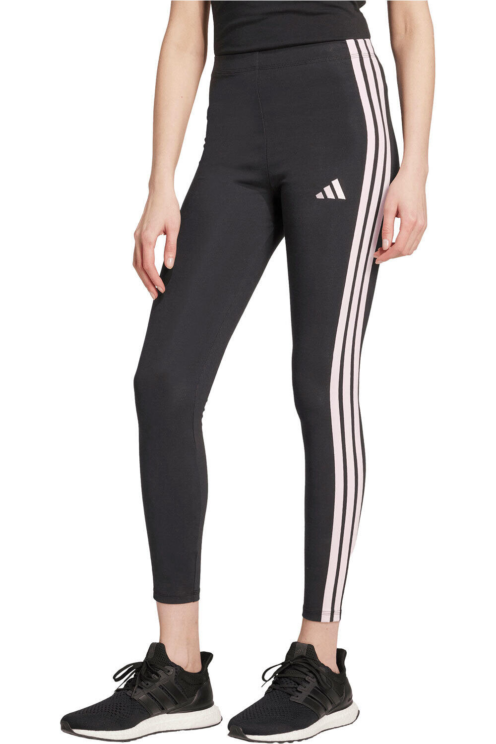 adidas pantalón mujer MALLAS ESSENTIALS COTTON 3 BANDAS vista frontal