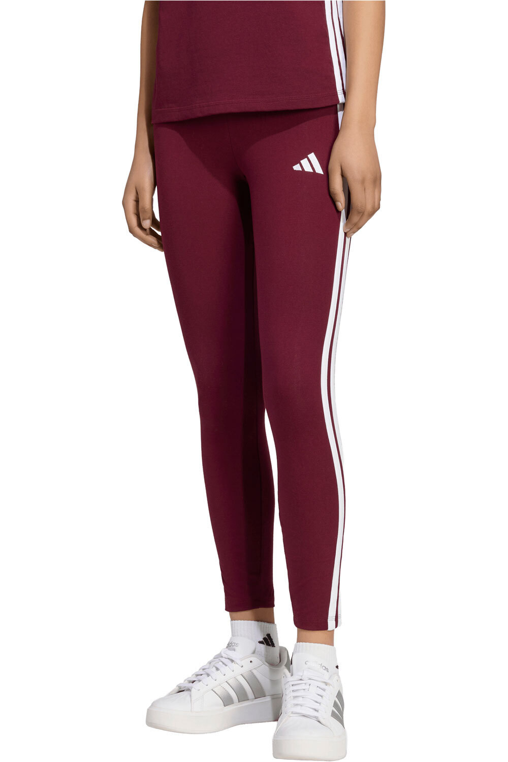 adidas pantalón mujer Mallas Essentials Cotton 3 bandas vista frontal