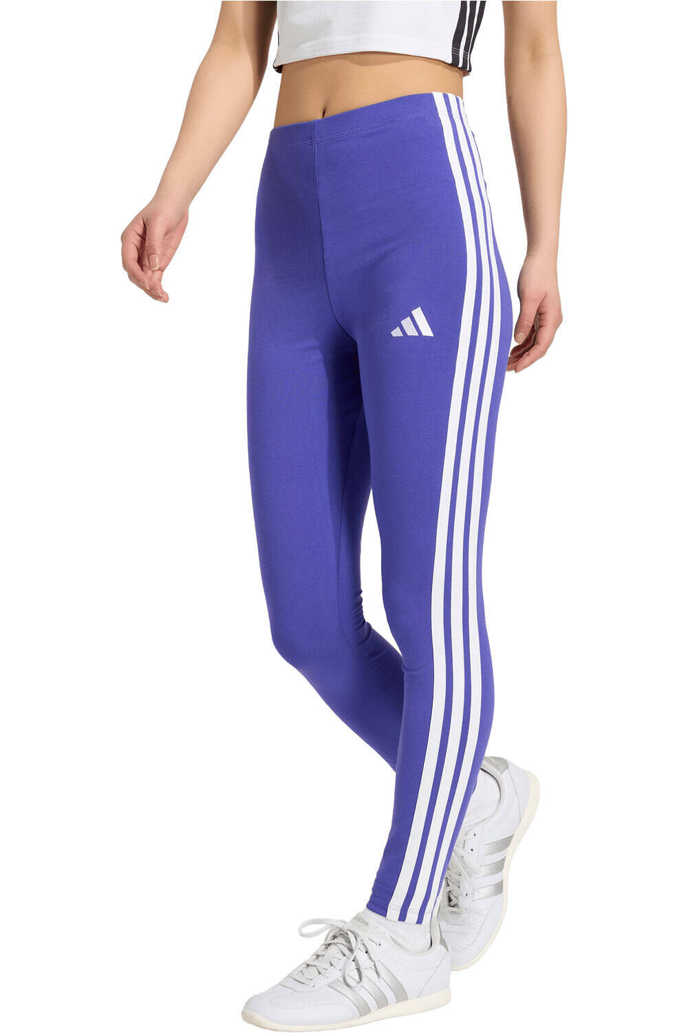 adidas pantalón mujer Mallas Essentials Cotton 3 bandas vista frontal