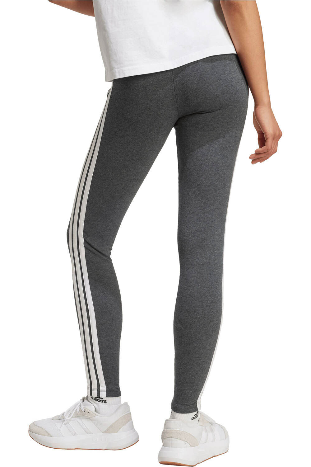 adidas pantalón mujer MALLAS ESSENTIALS COTTON 3 BANDAS vista trasera