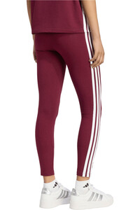 adidas pantalón mujer Mallas Essentials Cotton 3 bandas vista trasera