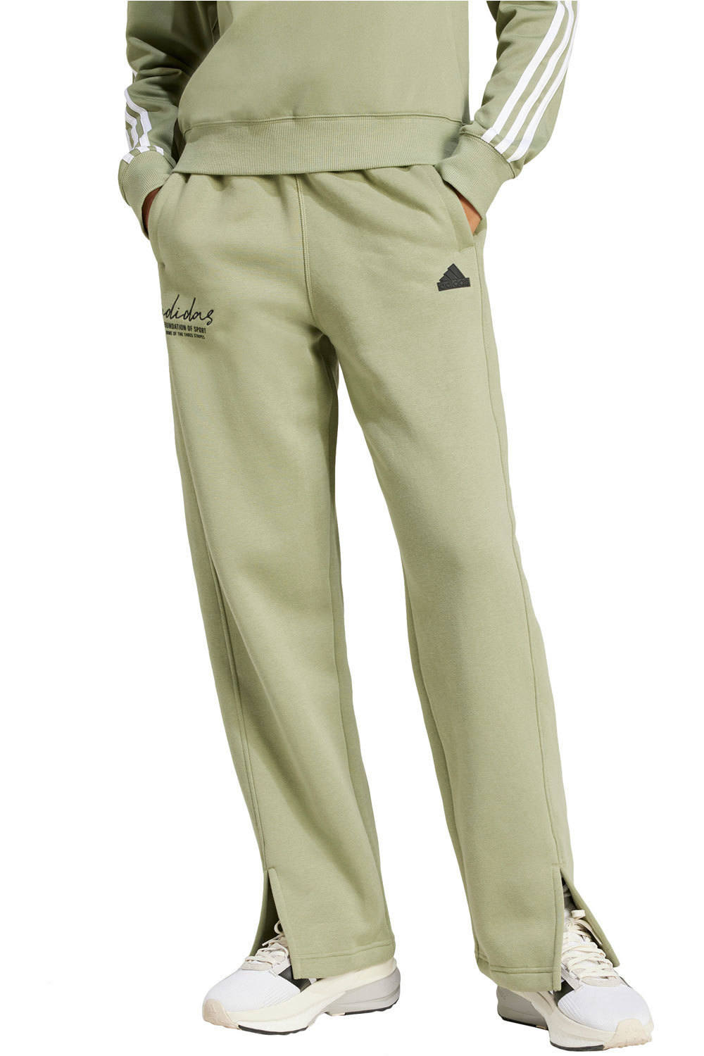 adidas pantalón mujer W BLUV Q3 FL PT vista frontal