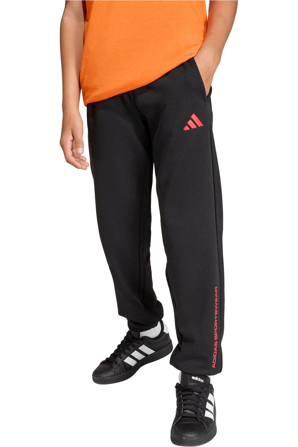adidas pantalón niño FELPA vista frontal