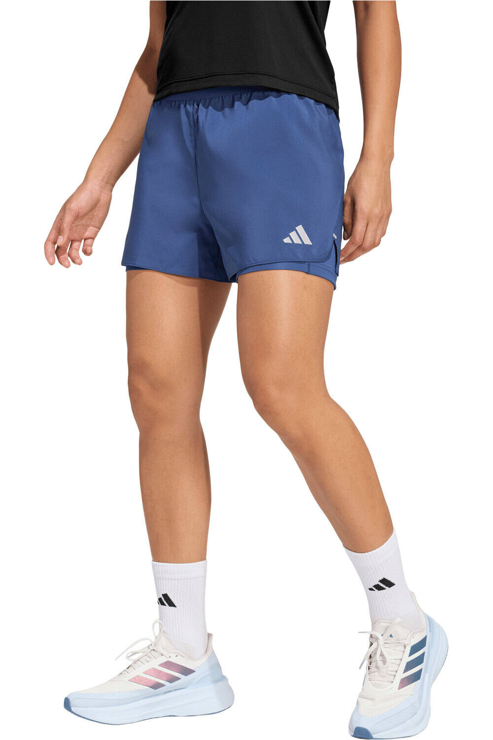 adidas pantalón running mujer 2 EN 1 ADI365 ESSENTIALS vista frontal
