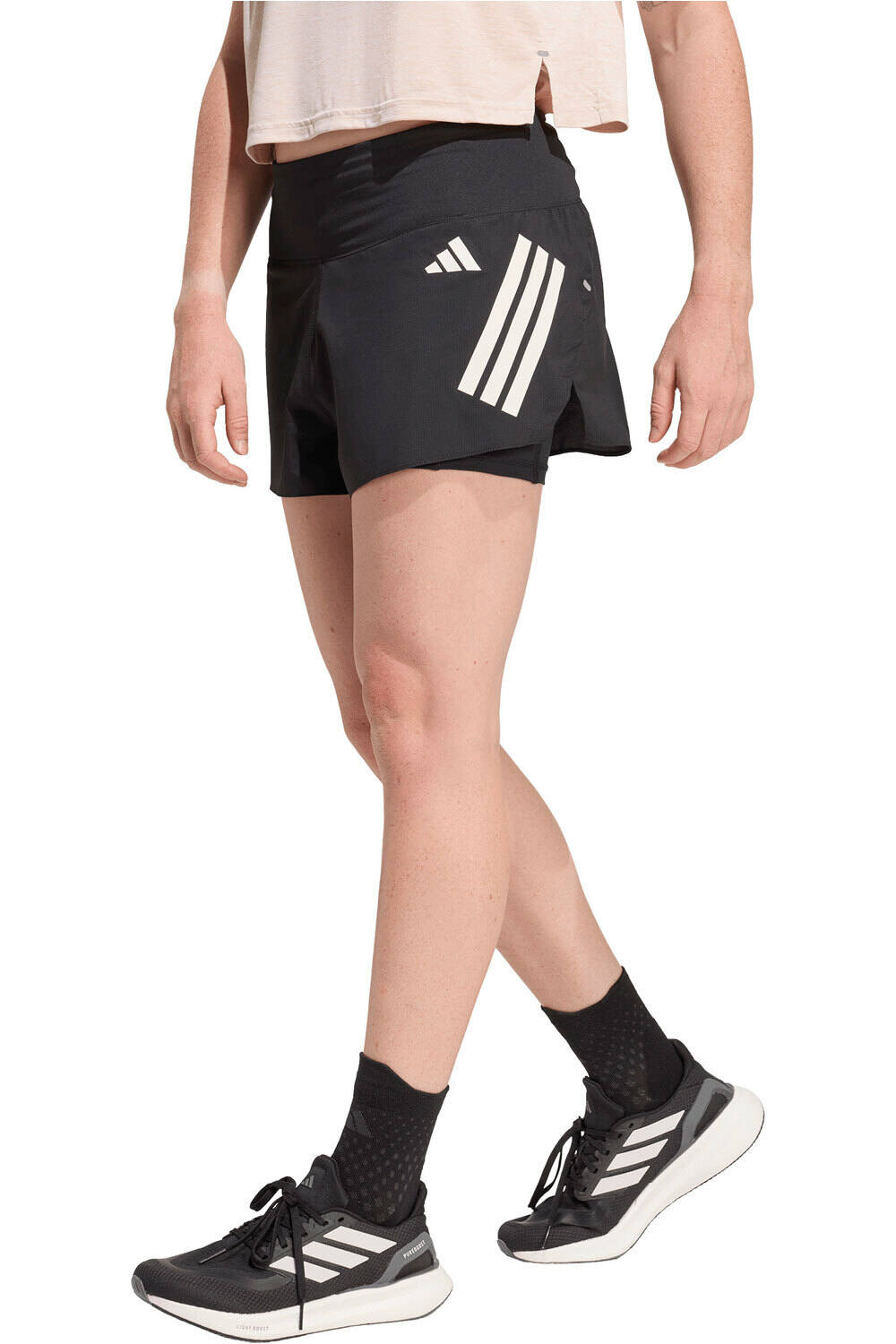 adidas pantalón running mujer 2 EN 1 ADI365 FORMOTION vista frontal