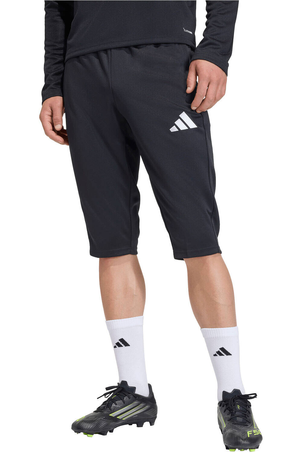 adidas pantalones cortos futbol 3/4 ENTRADA26 vista frontal