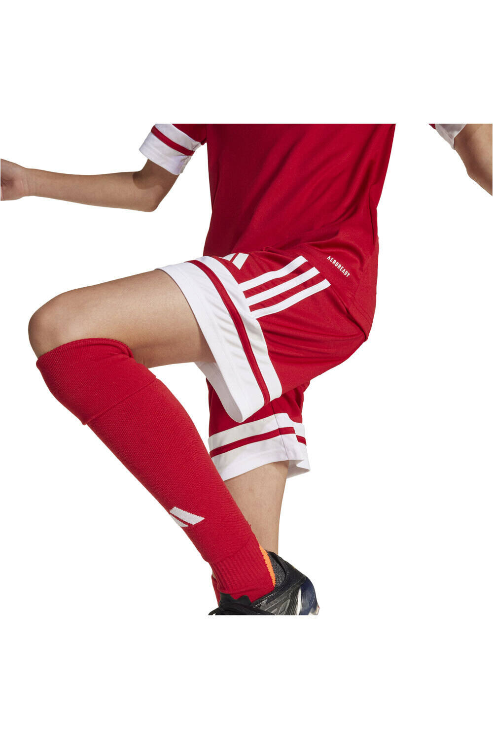 adidas pantalones cortos futbol niño SQUA25 SHO Y vista detalle