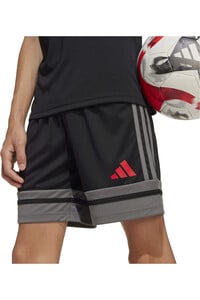 adidas pantalones cortos futbol niño SQUA25 SHO Y vista detalle