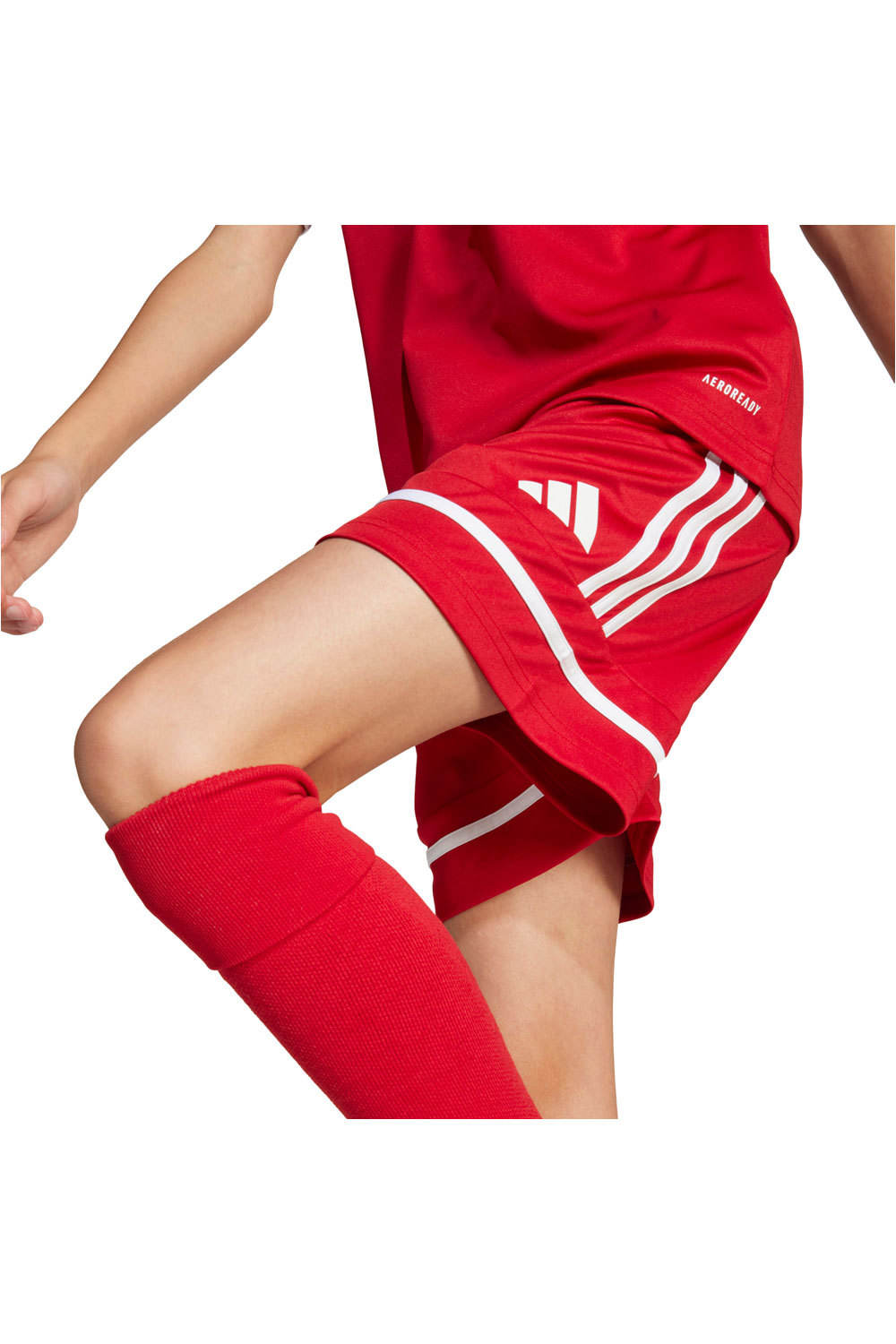 adidas pantalones cortos futbol niño SQUA25 SHO Y vista detalle