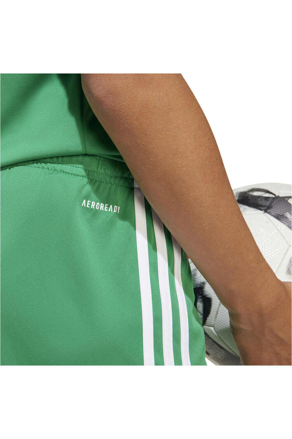 adidas pantalones cortos futbol niño SQUA25 SHO Y vista detalle