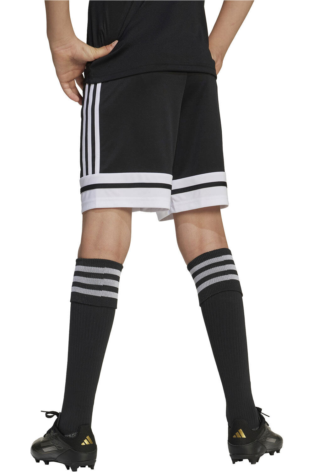 adidas pantalones cortos futbol niño SQUA25 SHO Y vista trasera