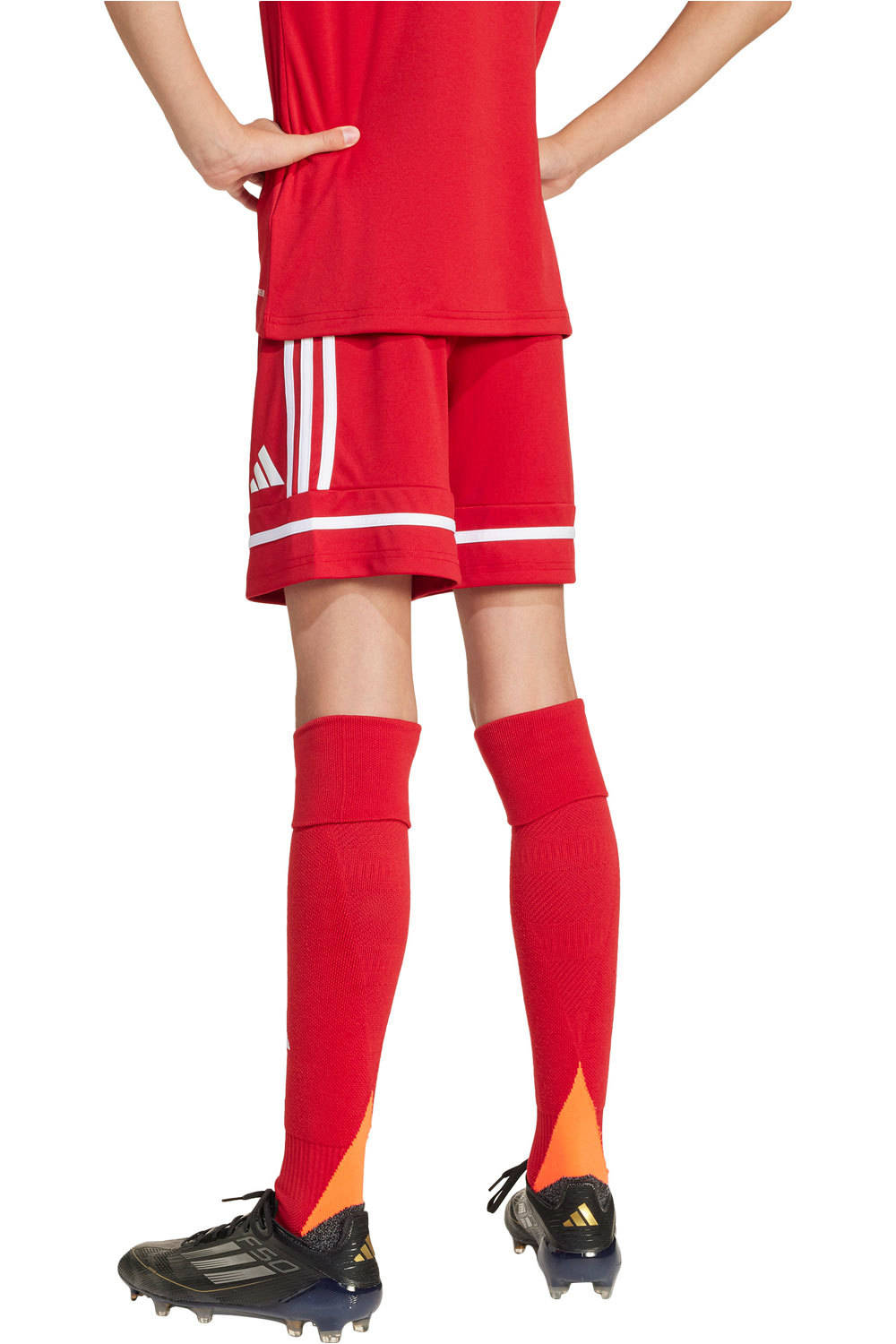 adidas pantalones cortos futbol niño SQUA25 SHO Y vista trasera