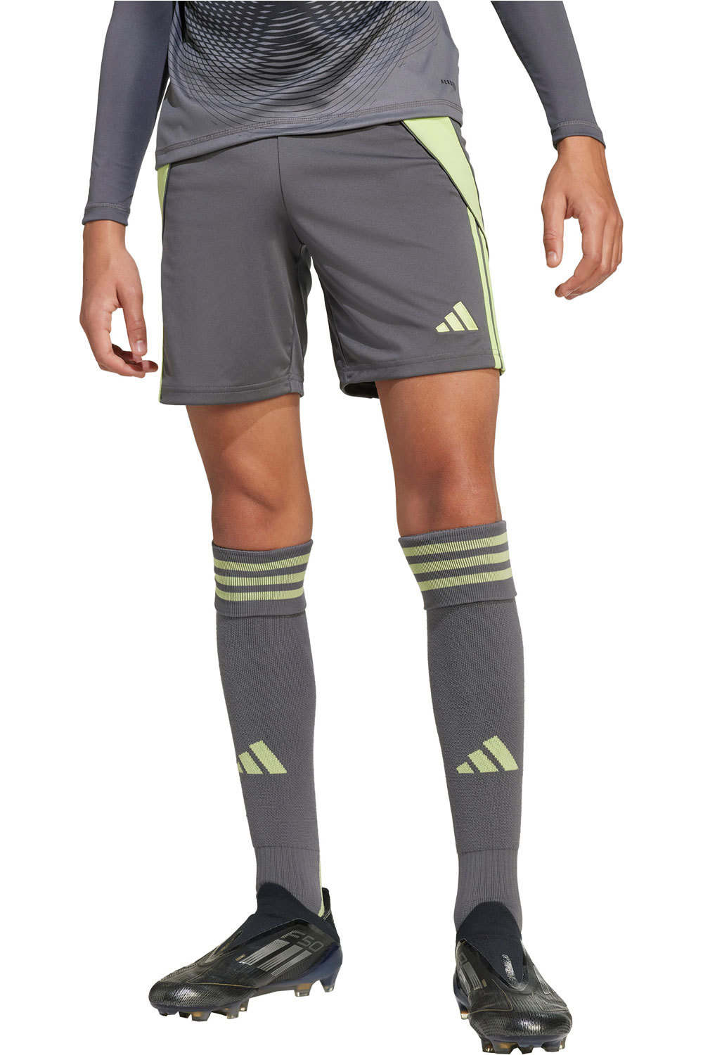 adidas pantalones cortos futbol niño TIRO24 SHO Y vista frontal