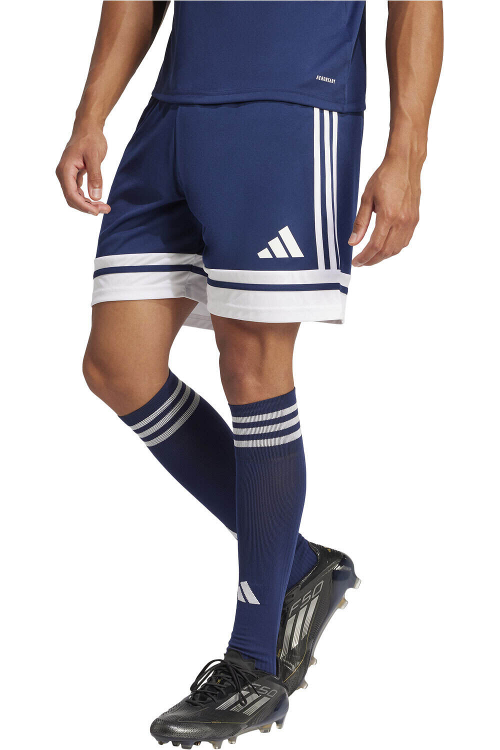 adidas pantalones cortos futbol SQUA25 SHO M vista frontal
