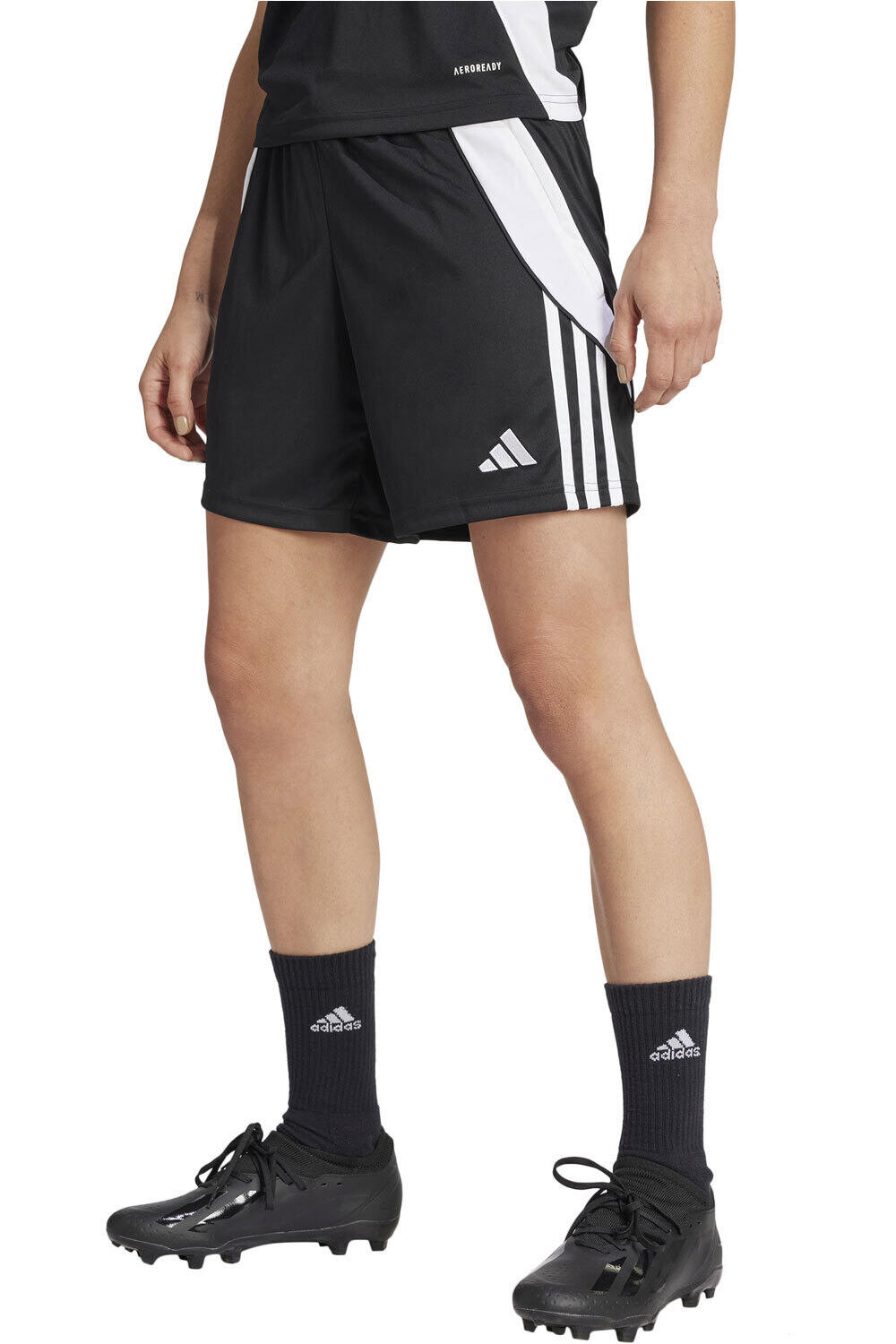 adidas pantalones cortos futbol TIRO24 TRSHOW vista frontal
