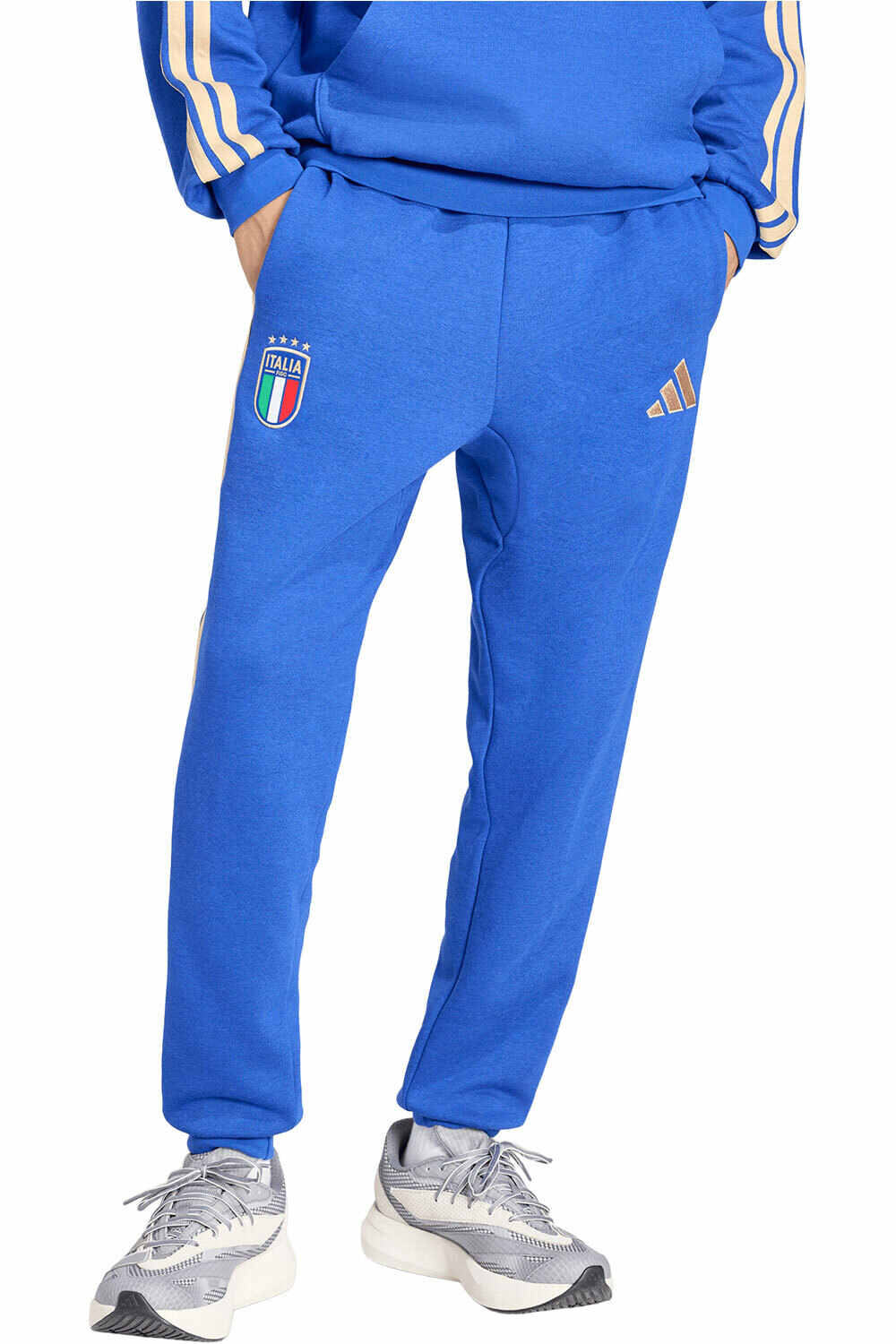 adidas pantalones futbol DE FELPA ITALIA DNA vista frontal