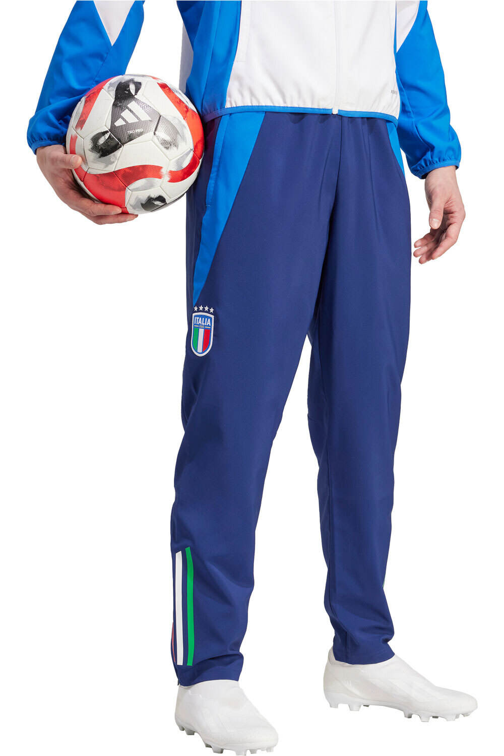 adidas pantalones futbol ITALIA 25 PRE PNT vista detalle