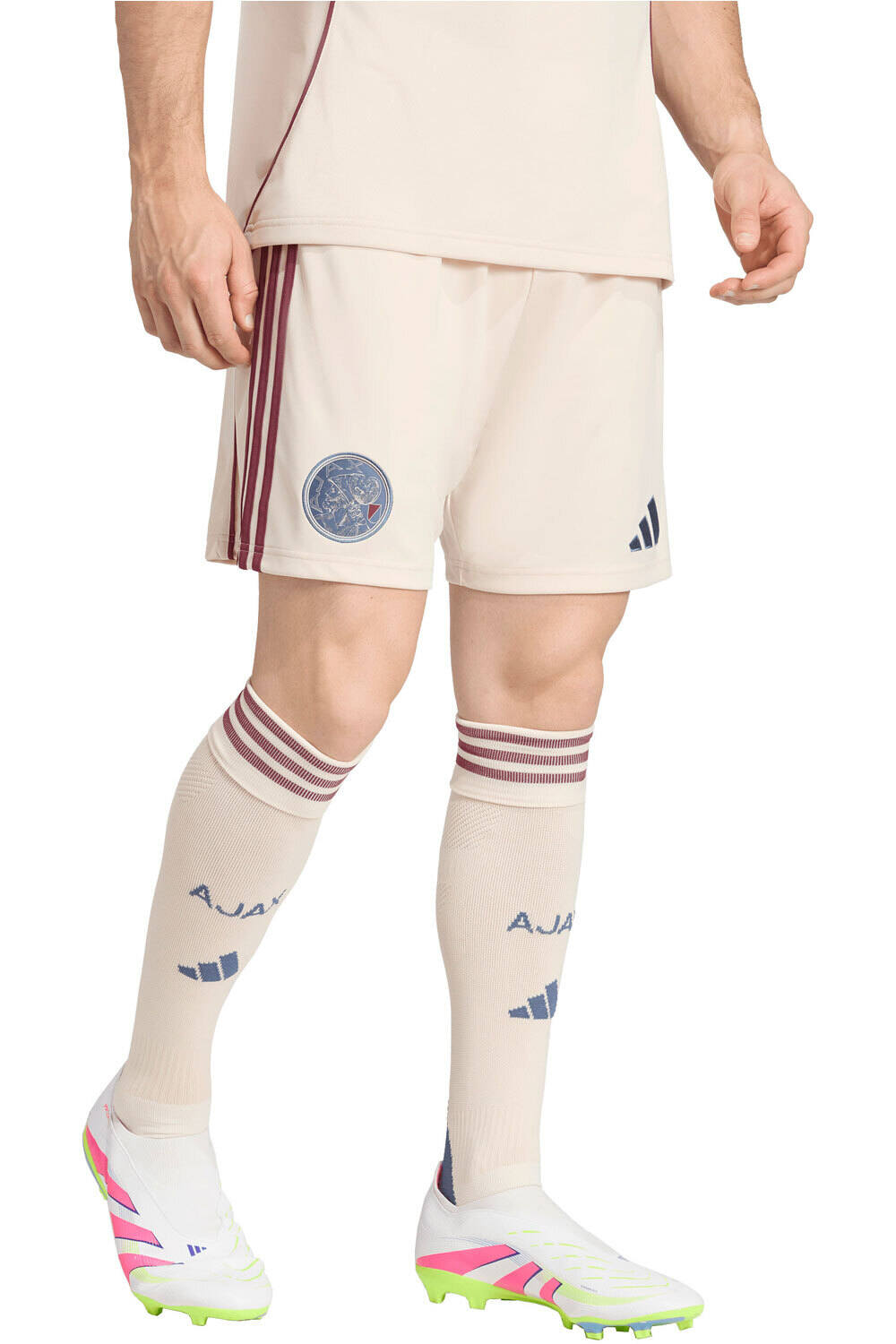 adidas pantalones fútbol oficiales AJAX 26 3 SHO vista frontal