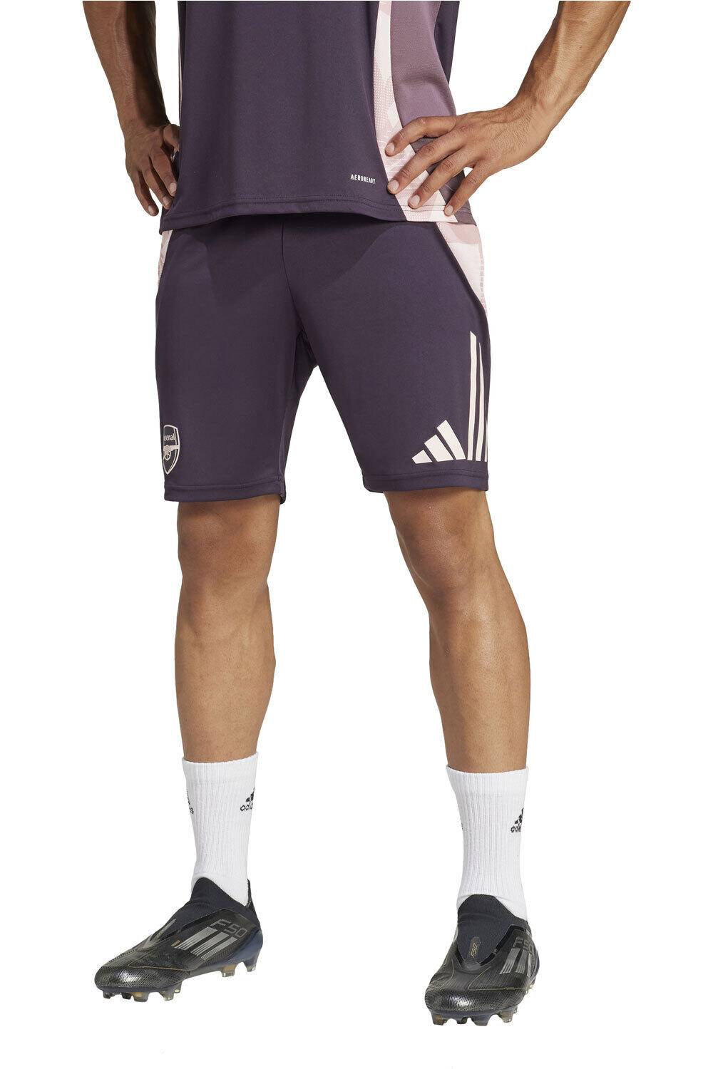 adidas pantalones fútbol oficiales ARSENAL 25 TR SHO vista frontal