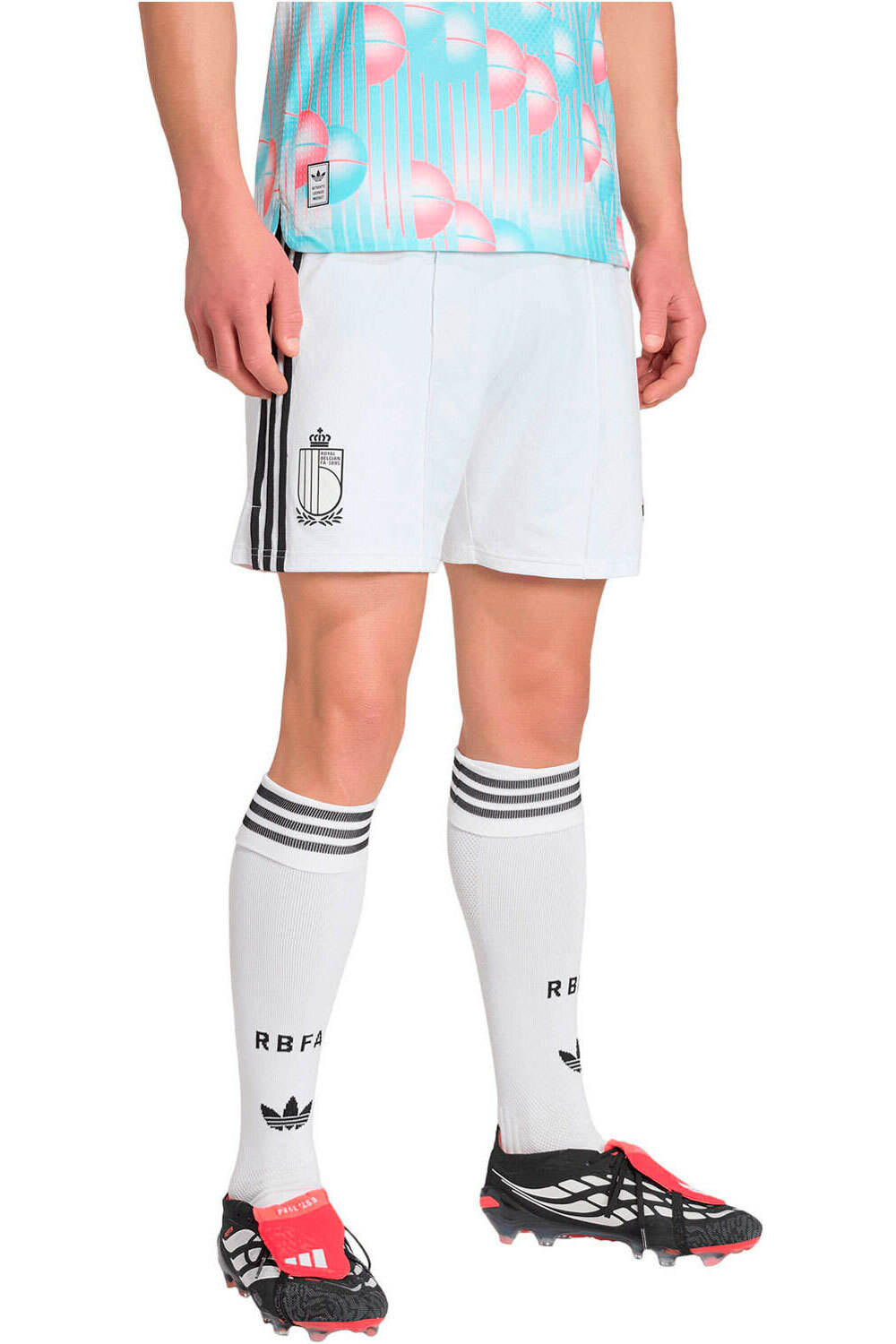 adidas pantalones fútbol oficiales BELGICA 26 2 EQUIPACION AUTHENTIC vista frontal