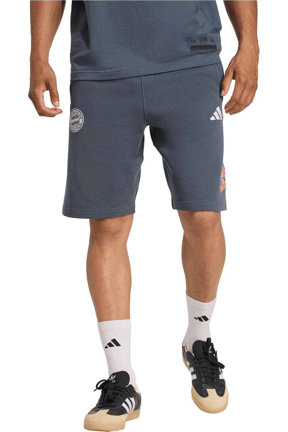 adidas pantalones fútbol oficiales B.MUNICH 26 US SHO vista frontal