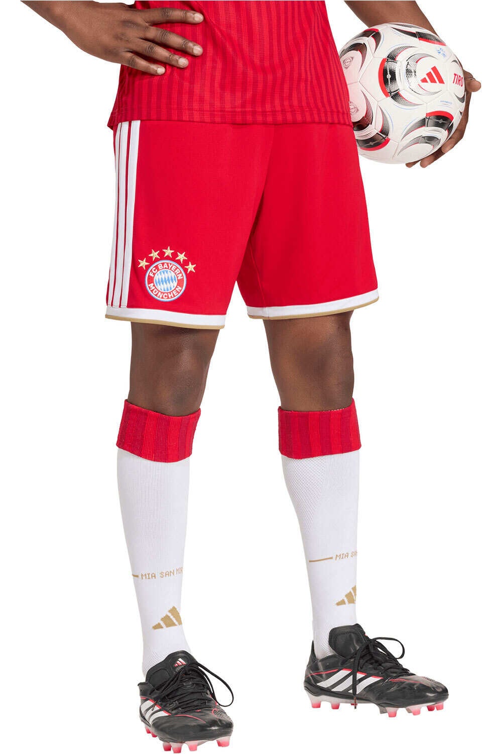adidas pantalones fútbol oficiales FC BAYERN 26/27 PRIMERA EQUIPACIN vista frontal