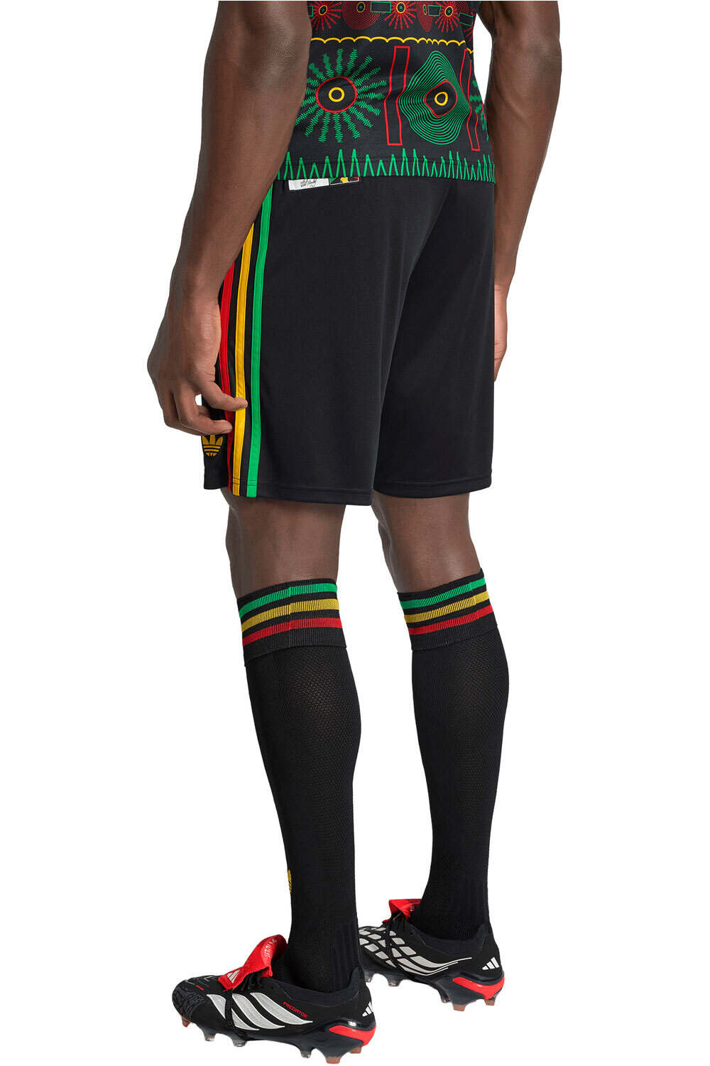 adidas pantalones fútbol oficiales JAMAICA 26 AWAY vista trasera