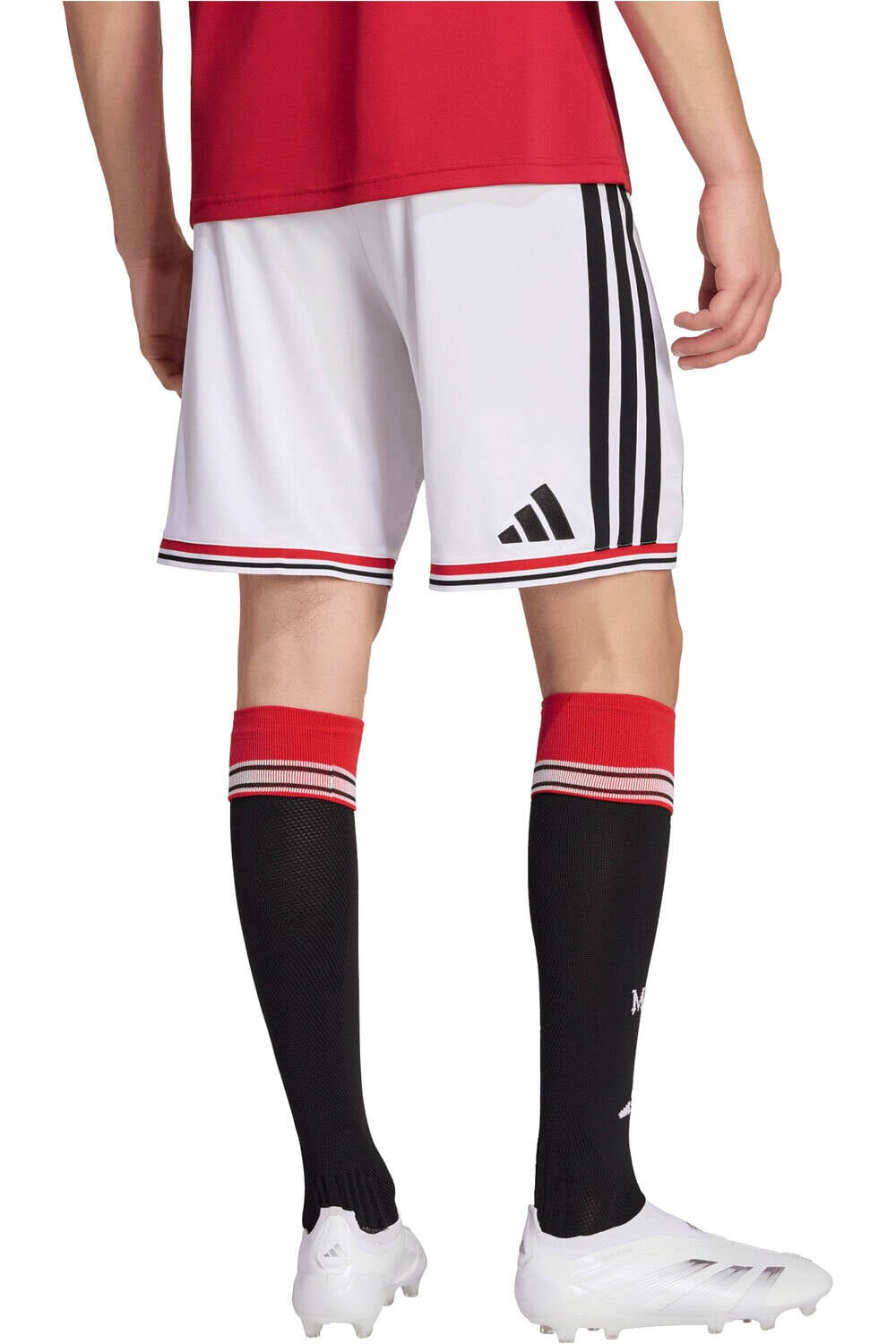 adidas pantalones fútbol oficiales MANCHESTER UNITED 1a EQUIPACIN 26/27 vista trasera