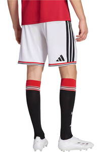 adidas pantalones fútbol oficiales MANCHESTER UNITED 1a EQUIPACIN 26/27 vista trasera