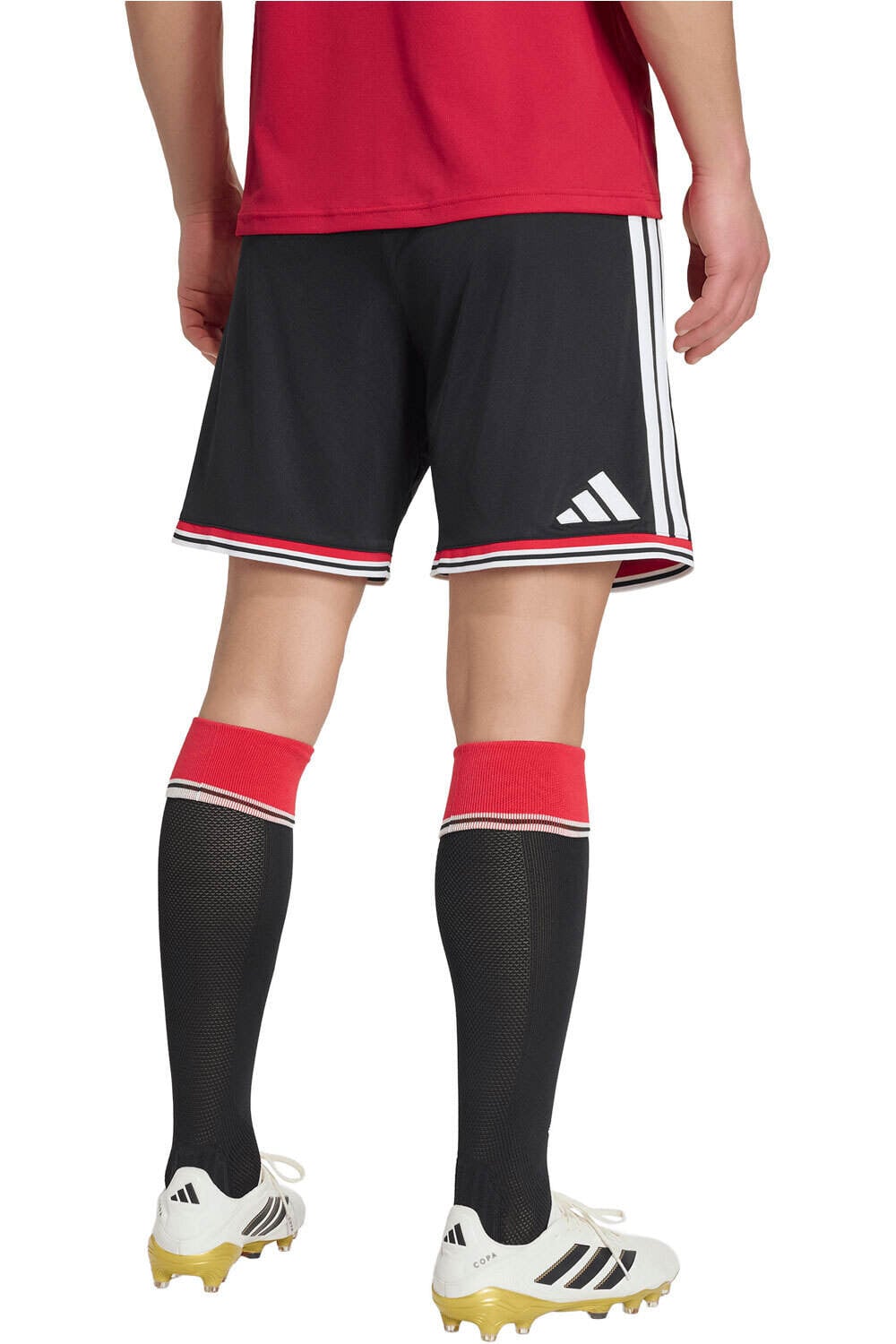 adidas pantalones fútbol oficiales MANCHESTER UNITED 1a EQUIPACIN 26/27 vista trasera