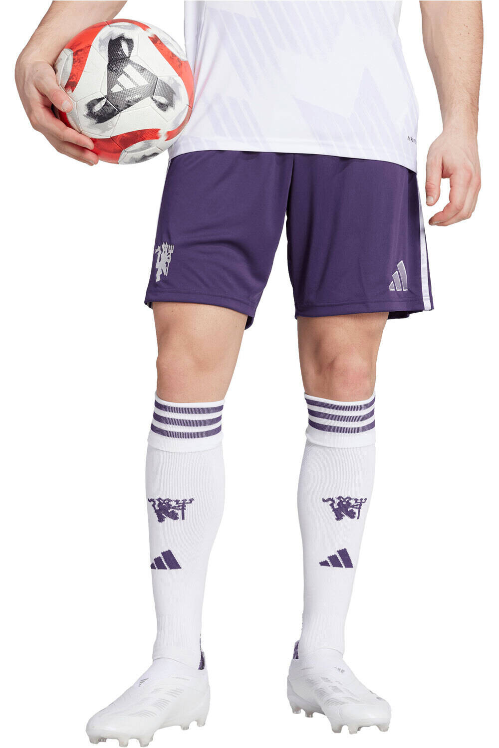 adidas pantalones fútbol oficiales M.UNITED 26 A SHO vista frontal