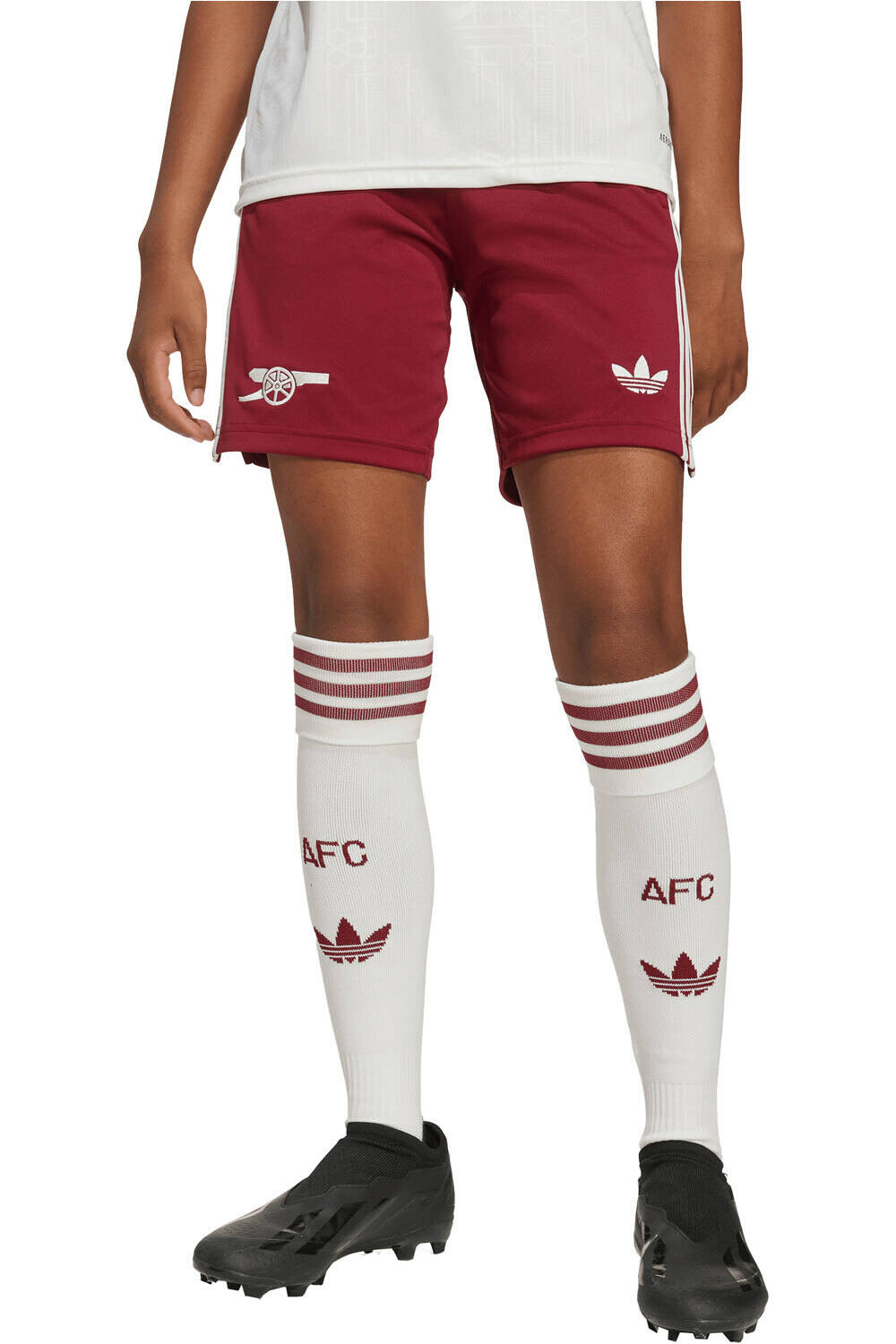 adidas pantalones fútbol oficiales niño ARSENAL 26 3 SHO Y vista frontal