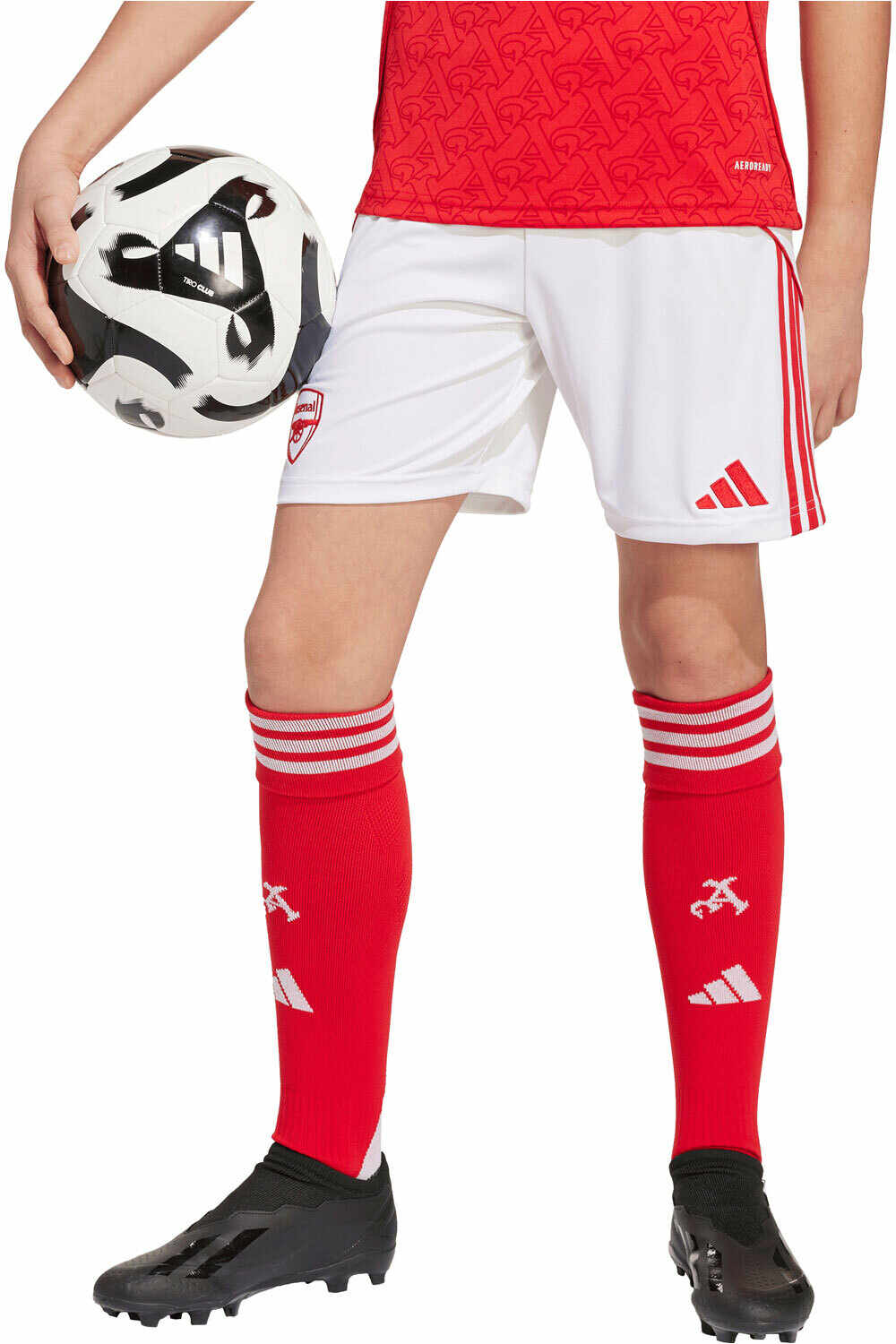 adidas pantalones fútbol oficiales niño ARSENAL 26 H SHO Y vista frontal