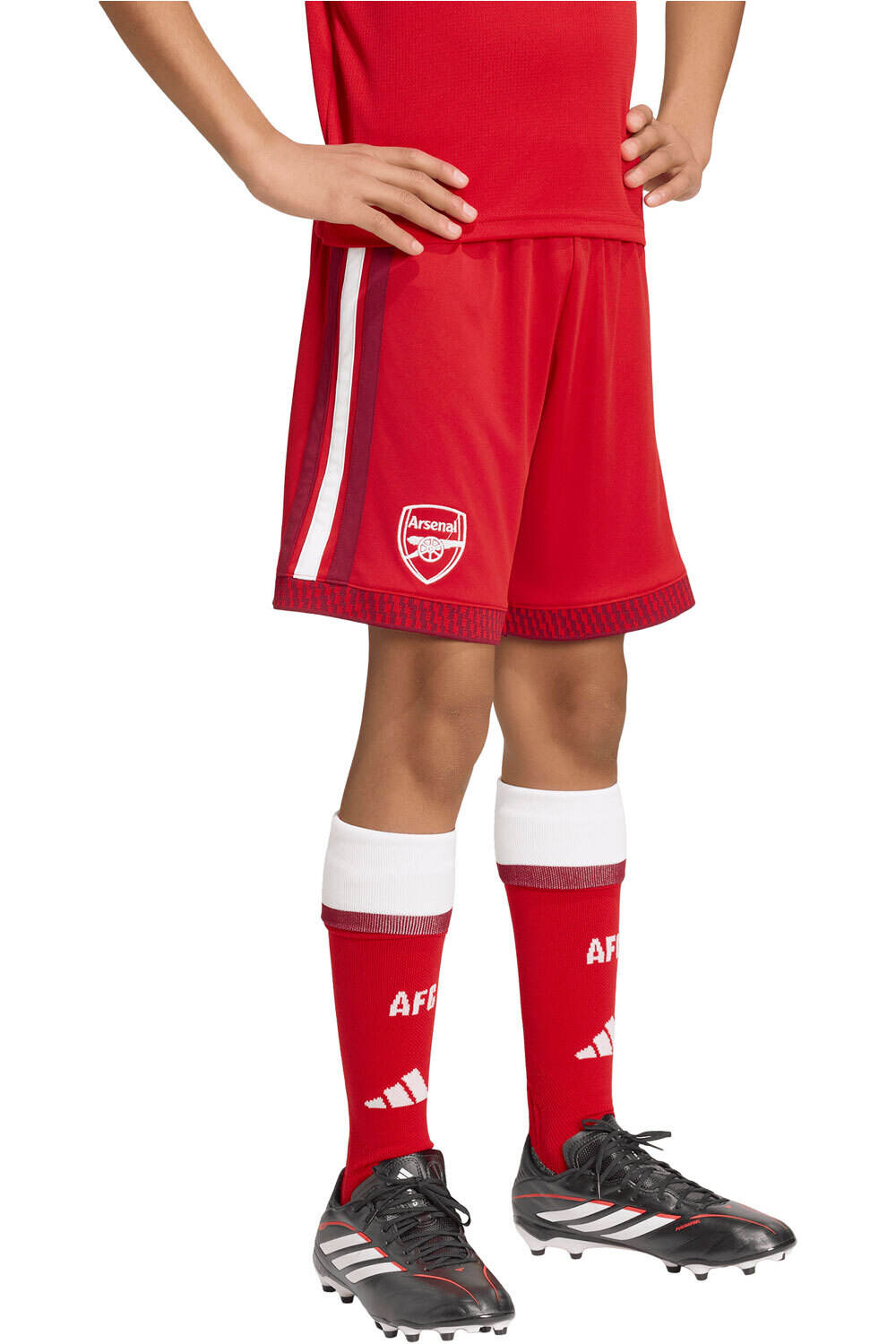 adidas pantalones fútbol oficiales niño ARSENAL FC 26/27 vista frontal