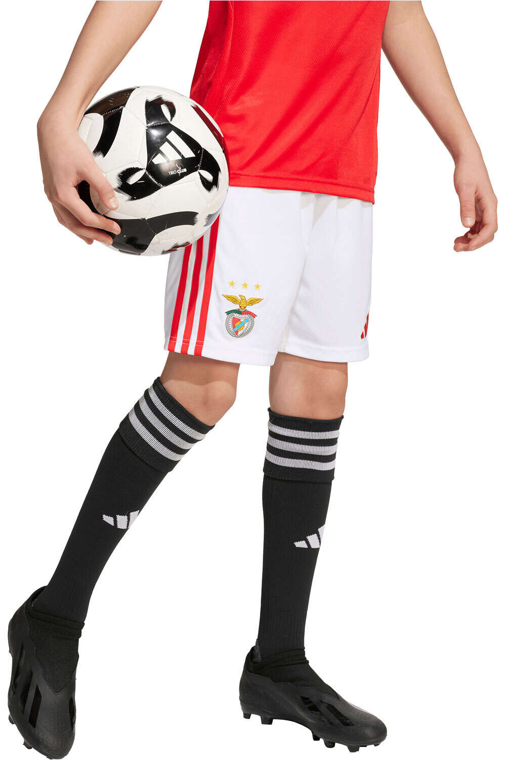 adidas pantalones fútbol oficiales niño BENFICA 26 H SHO Y vista frontal
