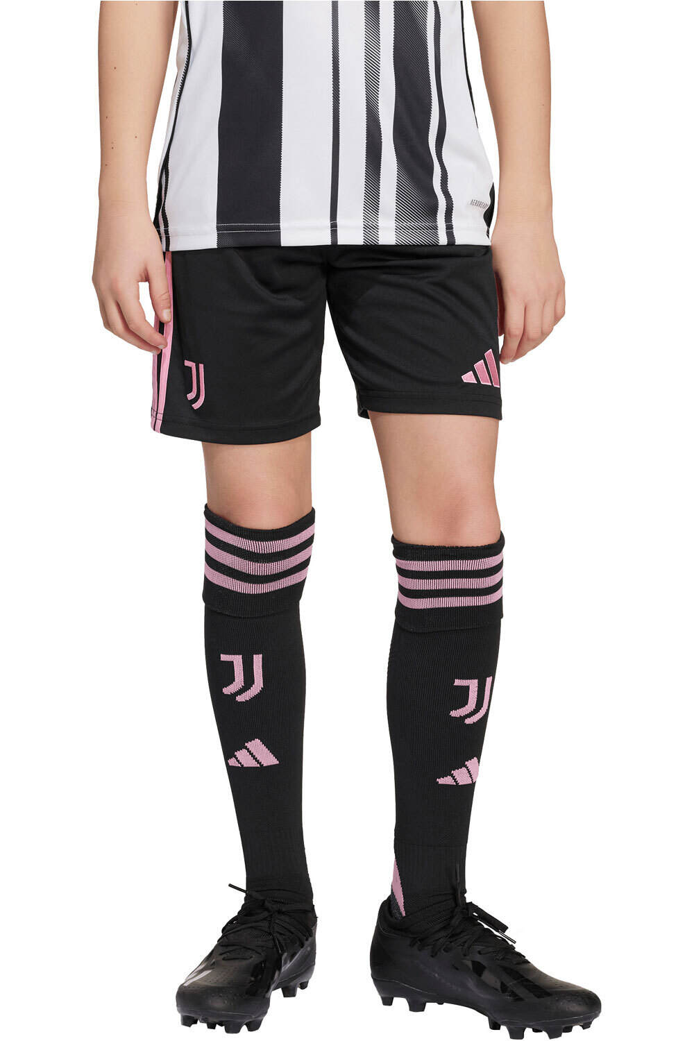 adidas pantalones fútbol oficiales niño JUVENTUS 26 H SHO Y vista frontal