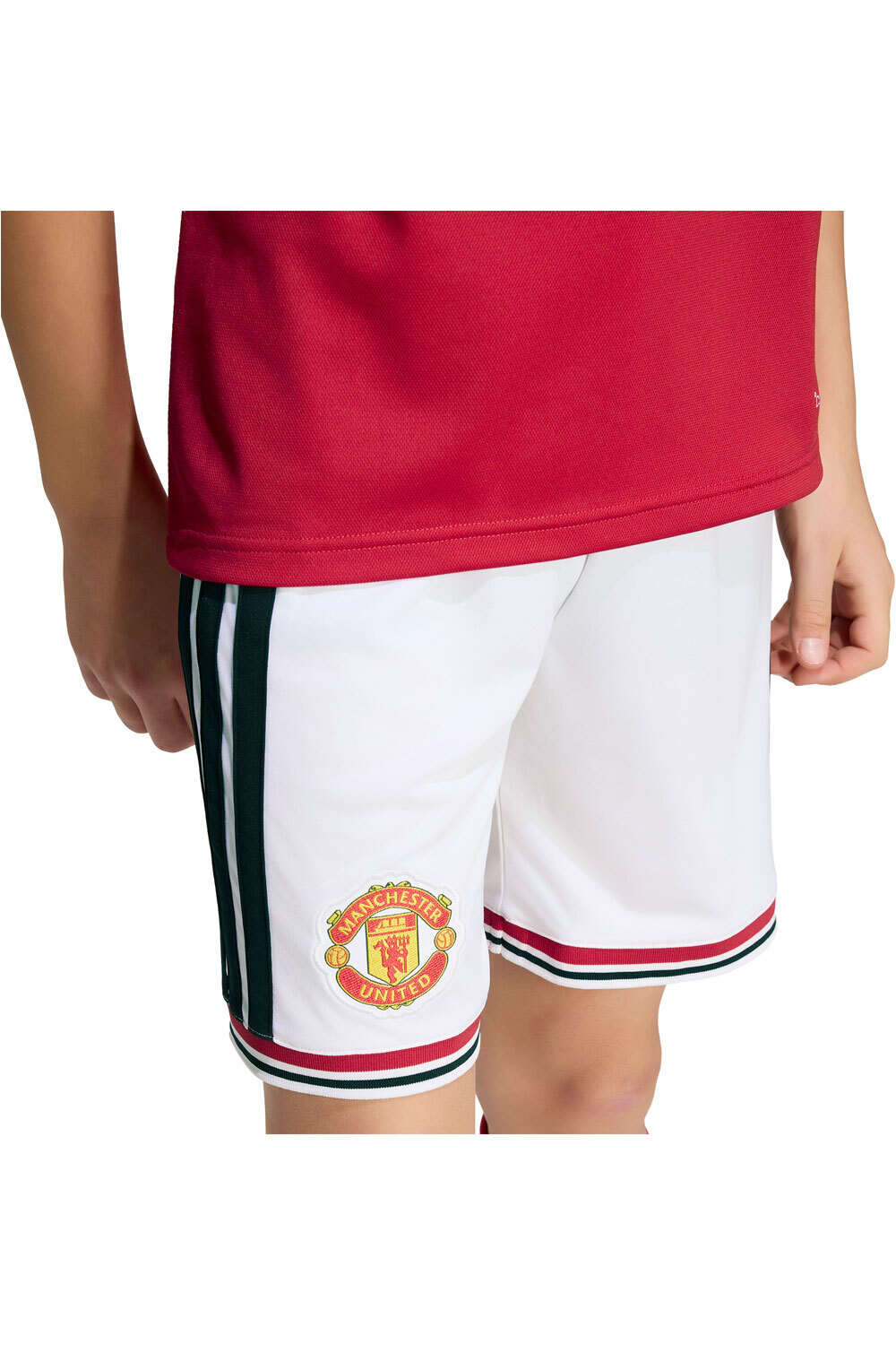 adidas pantalones fútbol oficiales niño MANCHESTER UNITED 26/27 vista detalle