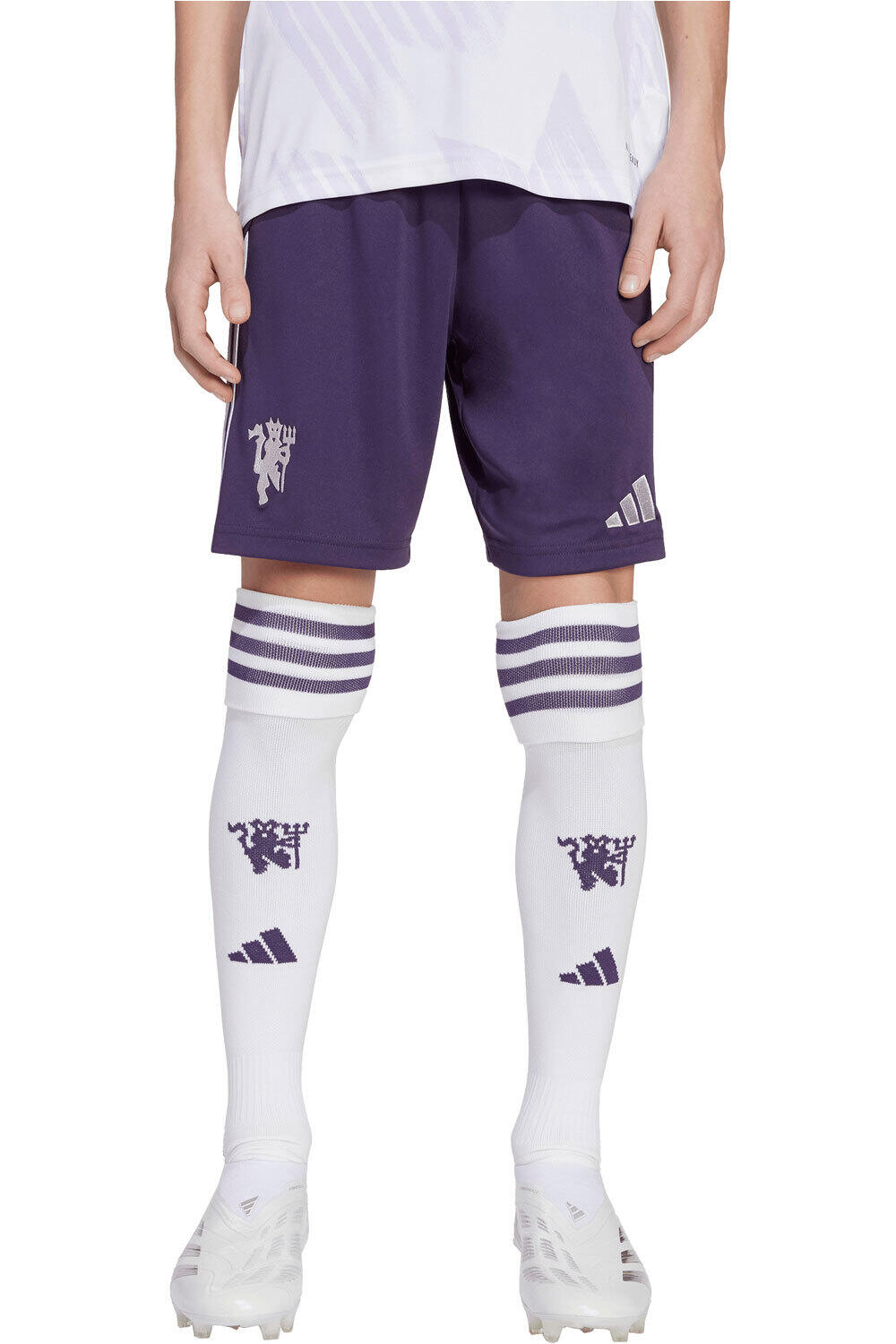 adidas pantalones fútbol oficiales niño M.UNITED 26 A SHO Y vista frontal