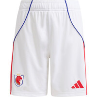 adidas pantalones fútbol oficiales niño O.LYON 26 H SHO Y vista frontal
