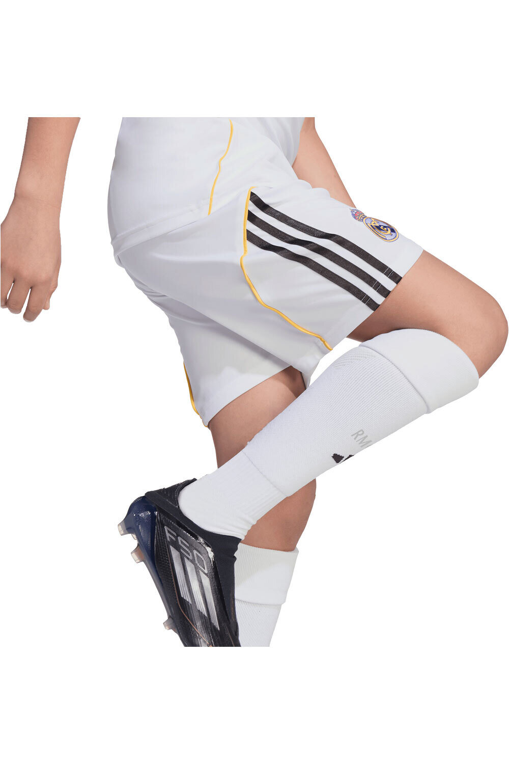 adidas pantalones fútbol oficiales niño R.MADRID 26 H SHO Y vista detalle