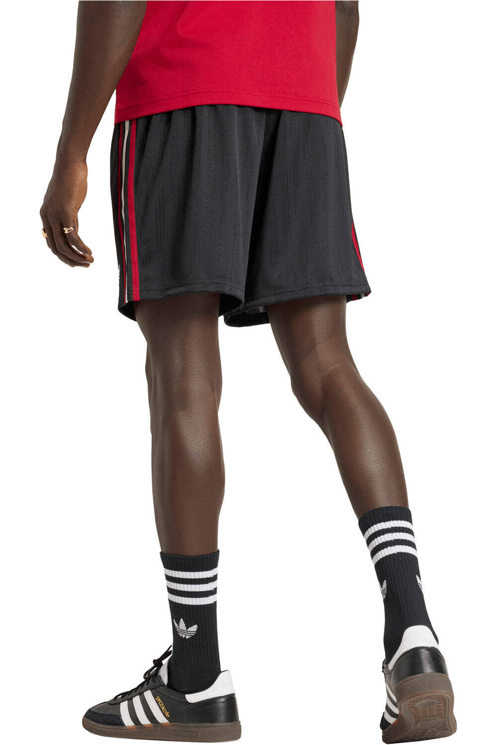 adidas pantalones fútbol oficiales ORIGINALSL MANCHESTER UNITED SHORT vista trasera