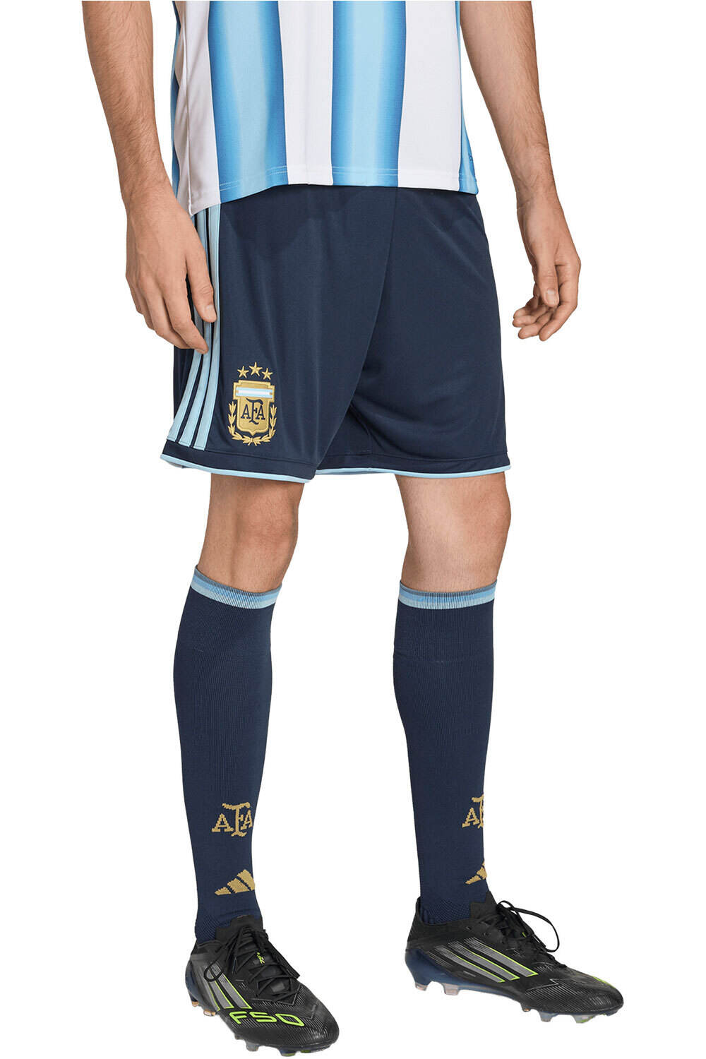 adidas pantalones fútbol oficiales PRIMERA EQUIPACIN ARGENTINA 26 vista frontal