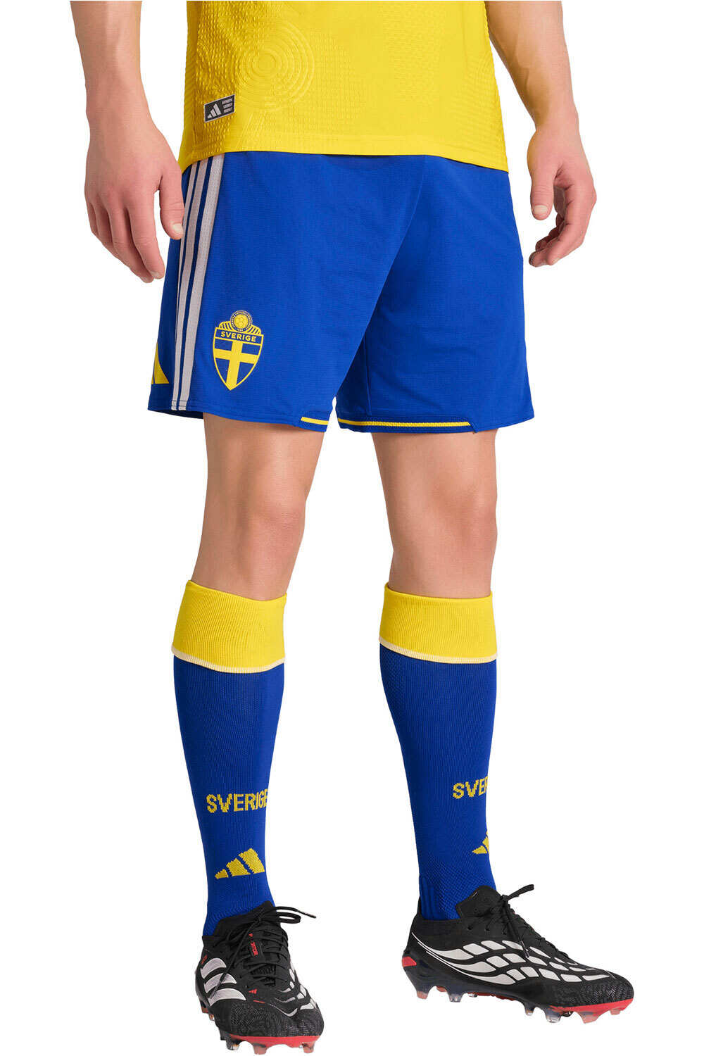 adidas pantalones fútbol oficiales PRIMERA EQUIPACIN SUECIA 26 OFICIAL vista frontal