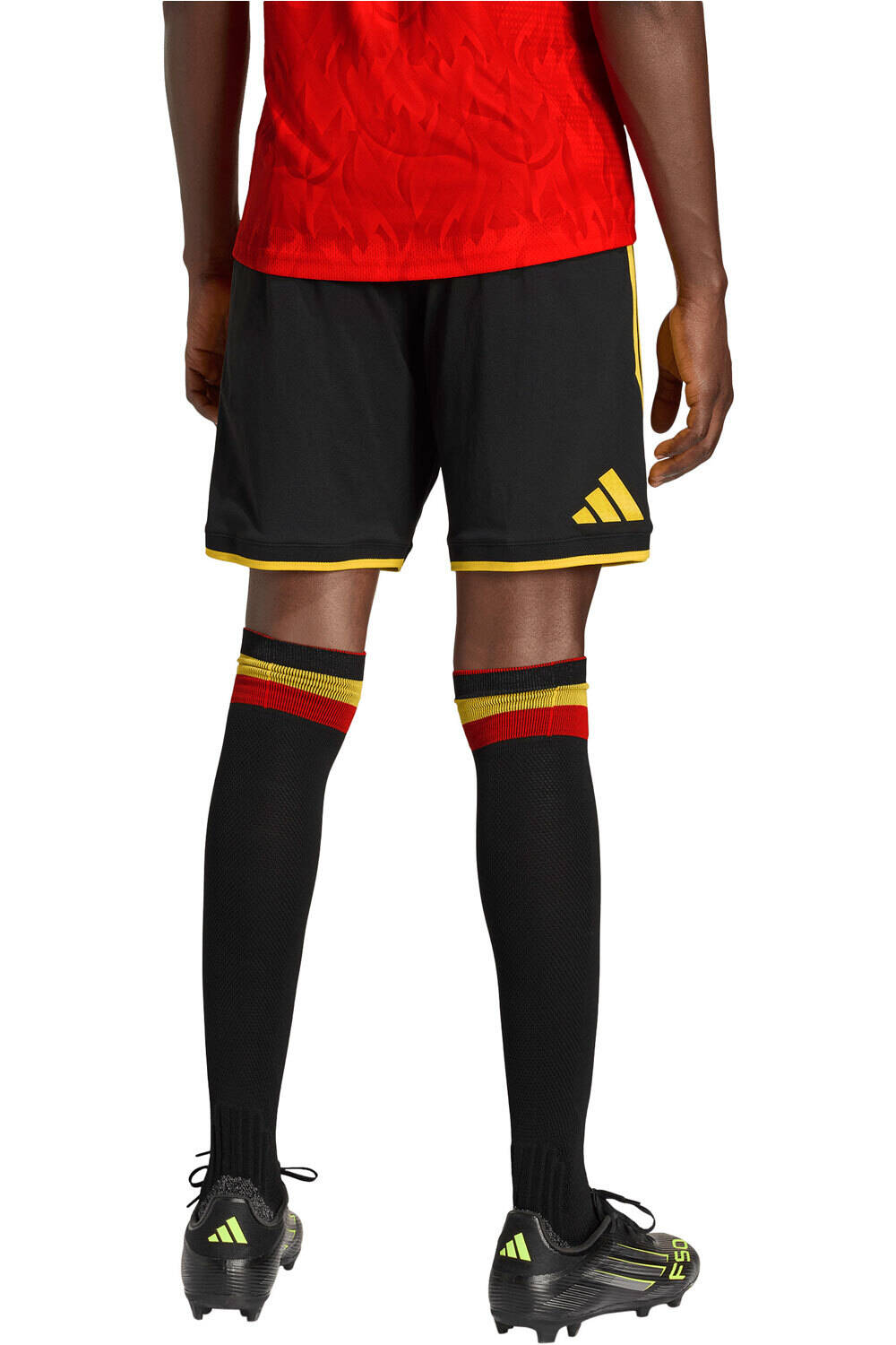 adidas pantalones fútbol oficiales PRIMERA EQUIPACION BELGICA 26 OFICIAL vista trasera