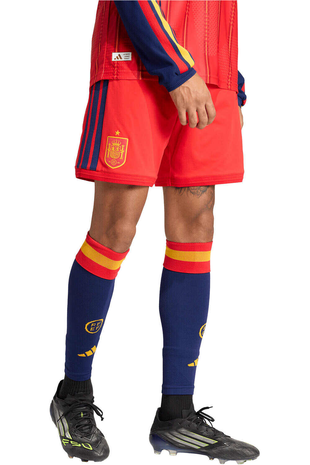 adidas pantalones fútbol oficiales PRIMERA EQUIPACION ESPANA 26 OFICIAL vista frontal