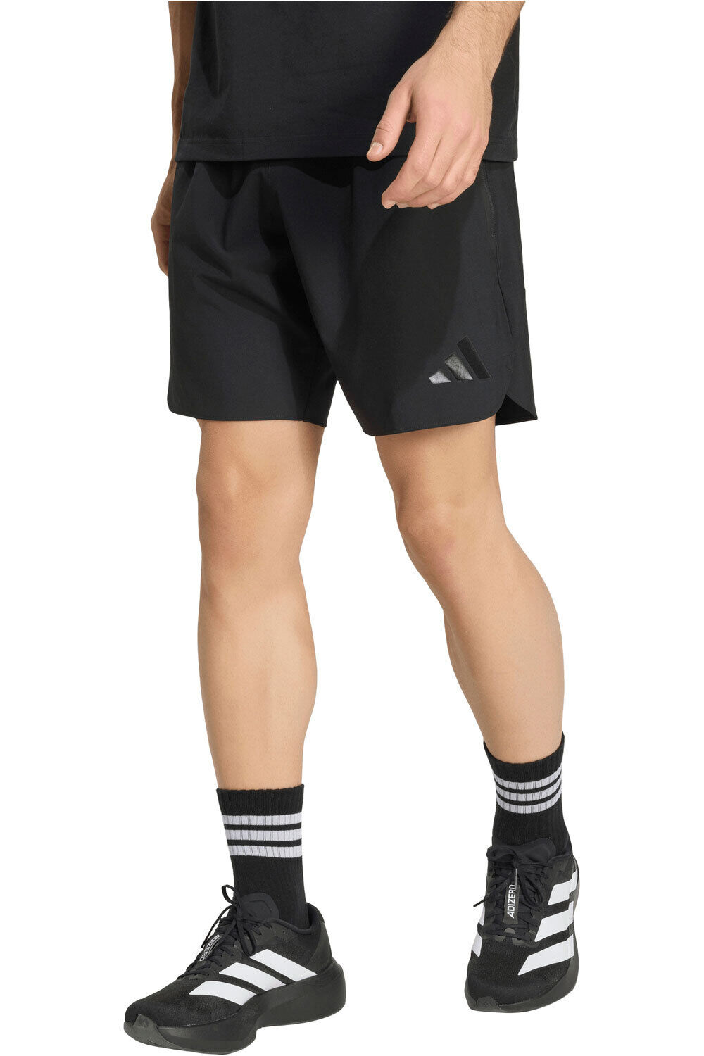 adidas pantalones fútbol oficiales REAL MADRID TIRO TRAVEL SHORT vista frontal