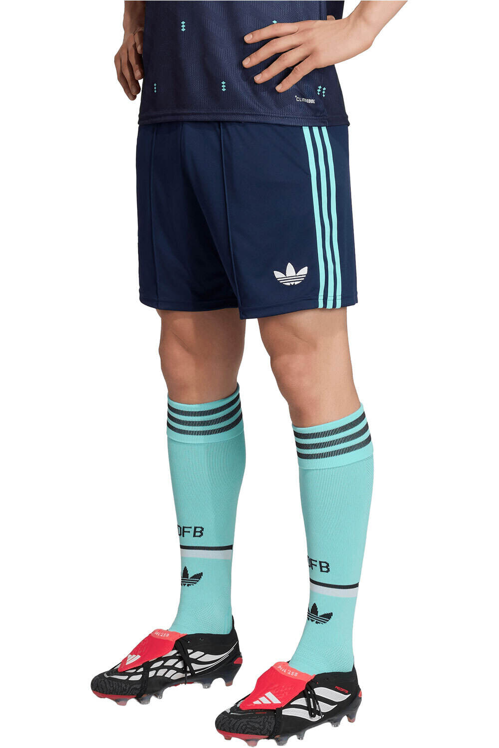 adidas pantalones fútbol oficiales SEGUNDA EQUIPACIN ALEMANIA 26 vista frontal